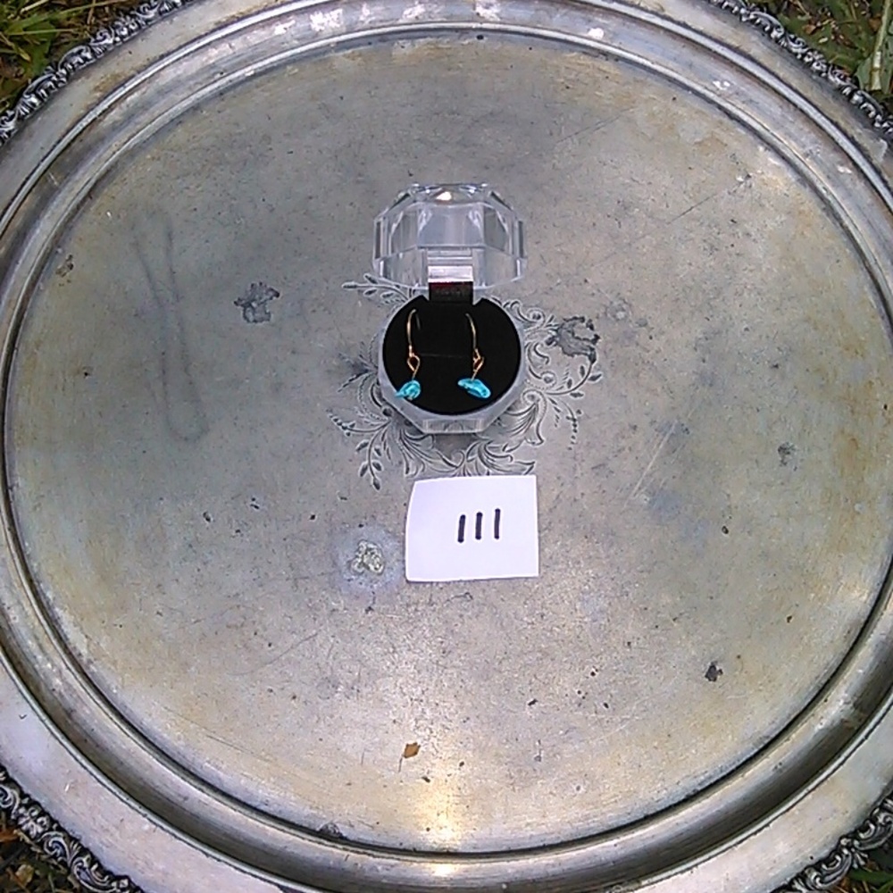 turquoise and gold earrings